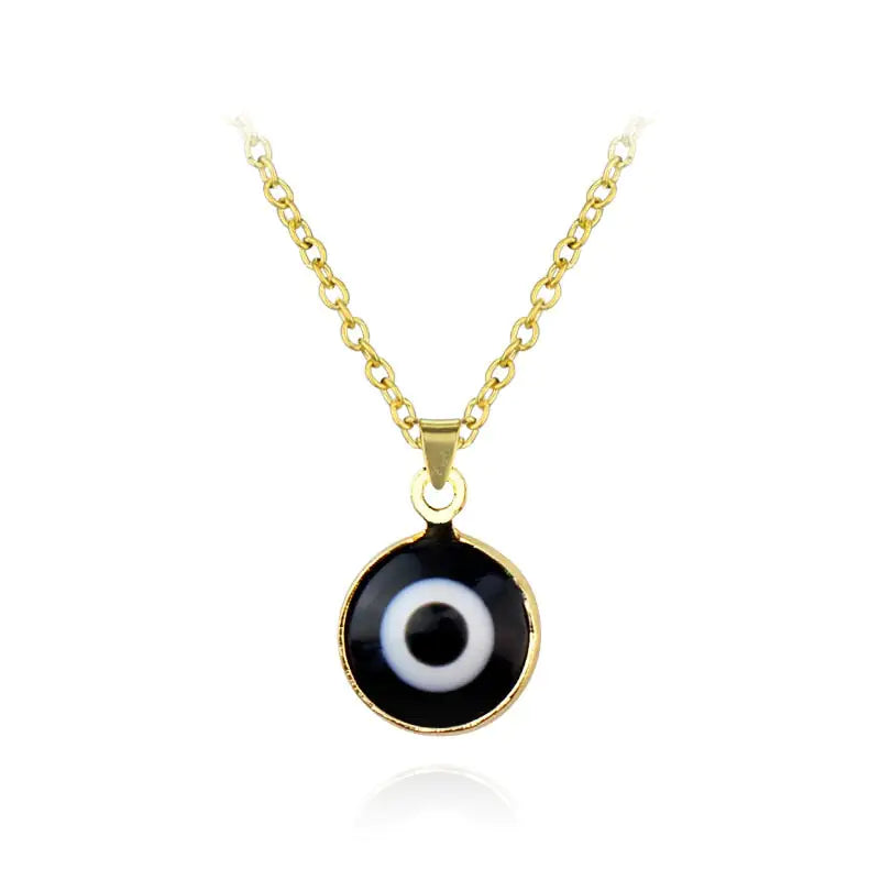 Evil Eye Pendant Necklace - Turkish Glass