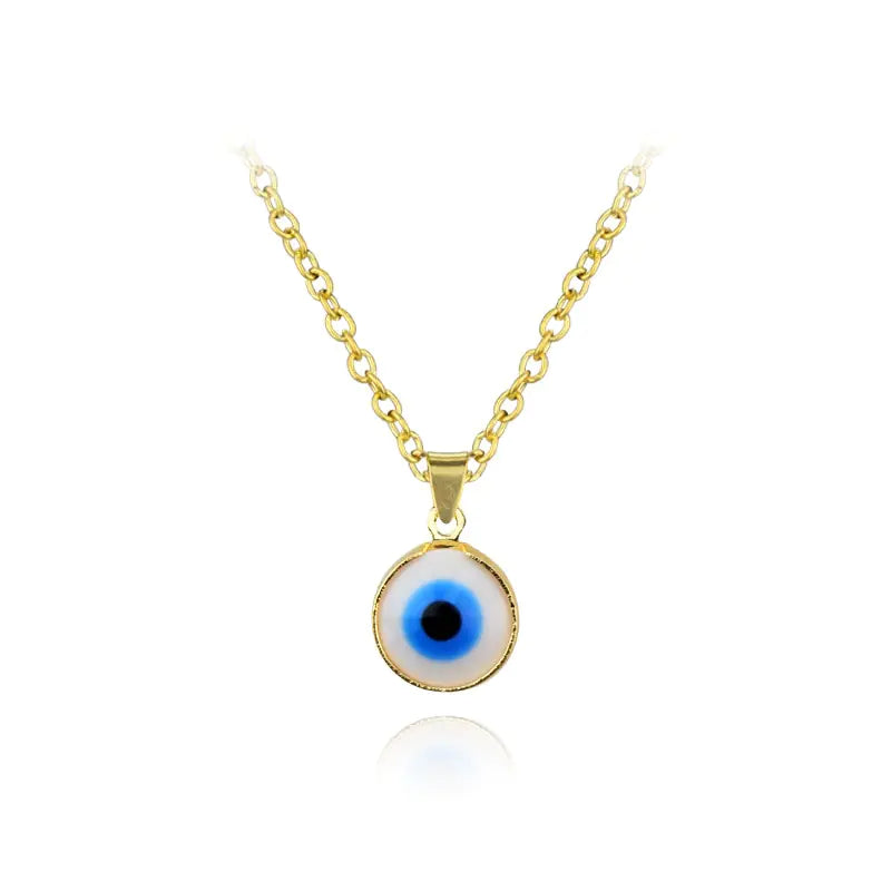 Evil Eye Pendant Necklace - Turkish Glass