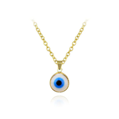 Evil Eye Pendant Necklace - Turkish Glass