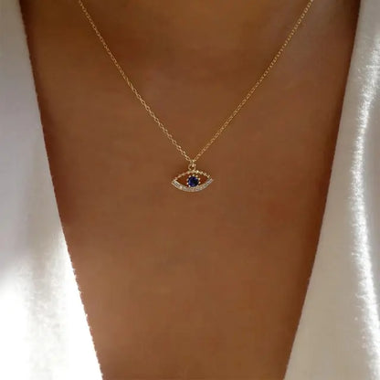 Blue Evil Eye Necklace