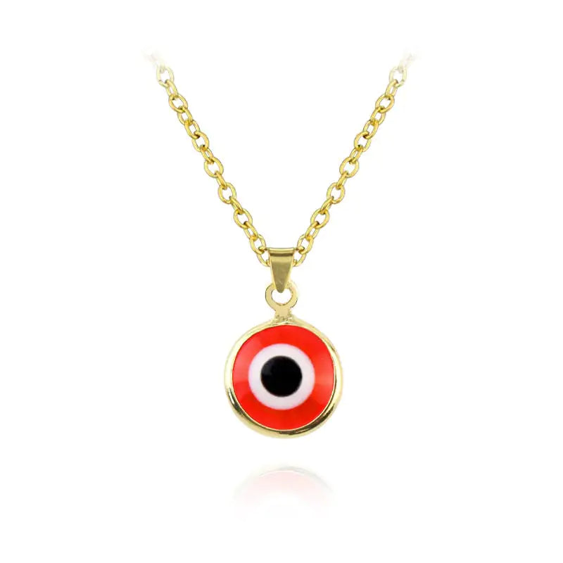 Evil Eye Pendant Necklace - Turkish Glass