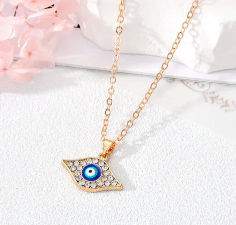 Crystal Evil Eye Necklace