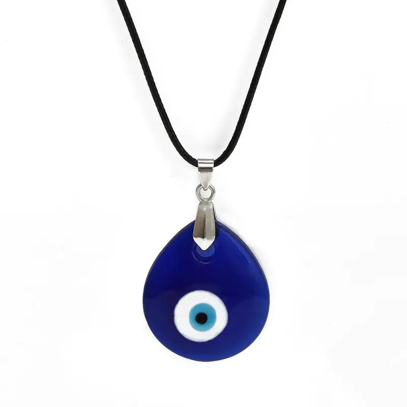 Evil Eye Pendant Necklace - Turkish Glass