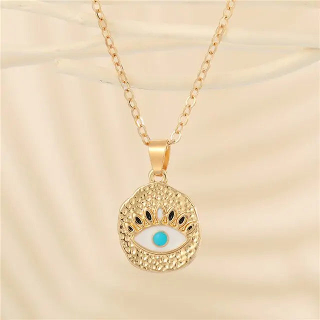 Crystal Evil Eye Necklace