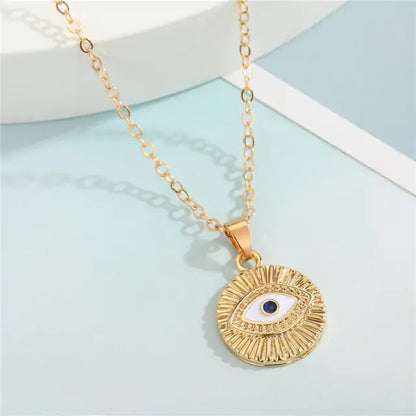 Crystal Evil Eye Necklace